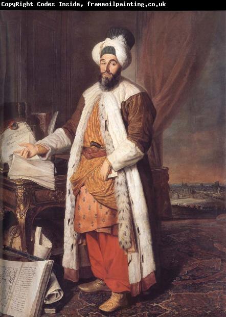 Aved, Jacques-Andre-Joseph Portrait of the Pasha Mehmed Said,Bey of Rovurelia,Ambassador of Sultan Mahmud i at Versailles
